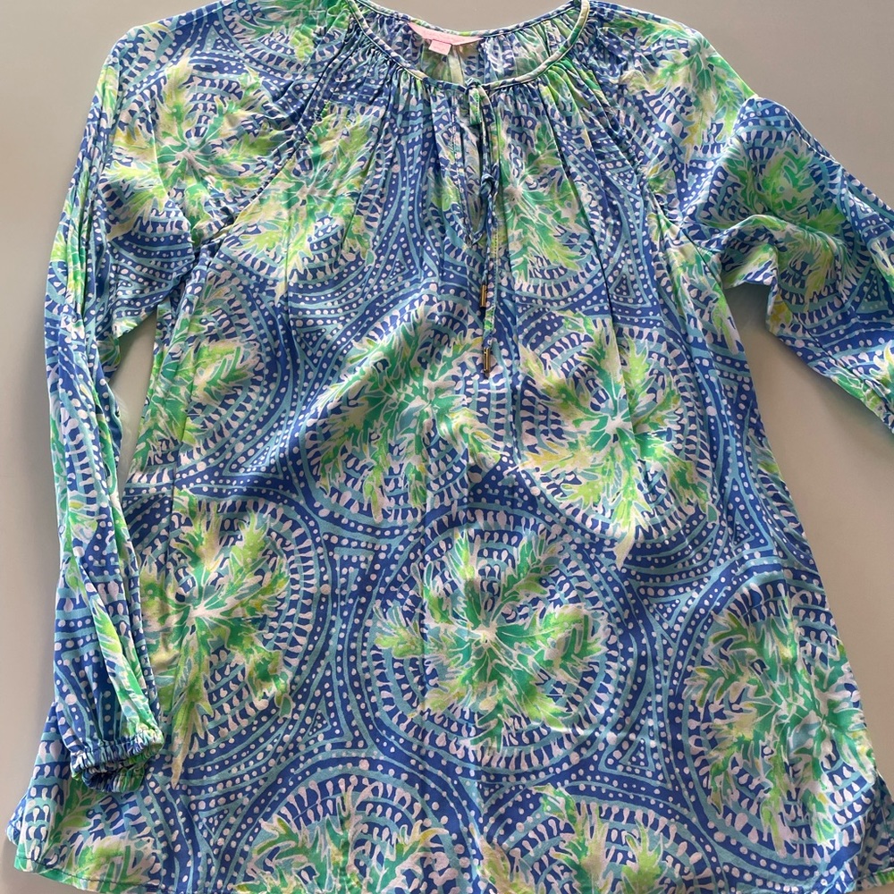 Lilly Pulitzer Tie Front Top- perfect for summer or vacation